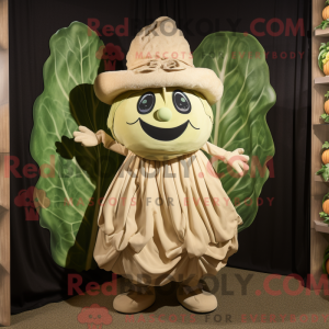 Mascot character of a Tan...