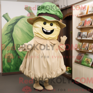 Mascot karakter van een Tan...