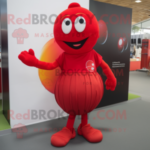 Red Juggle maskot drakt...