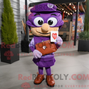 Postava maskota Purple Love...