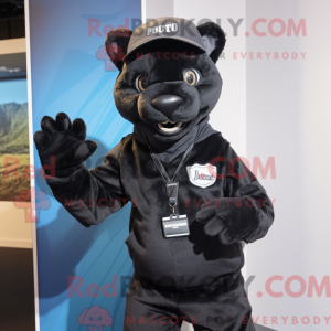 Mascot character of a Black...