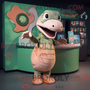 Mascot character of a Peach...