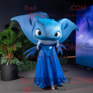 Postava maskota Blue Manta...