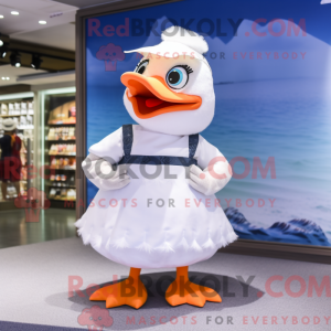 Mascot character of a Goose...