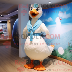 Maskottchenfigur einer Gans...