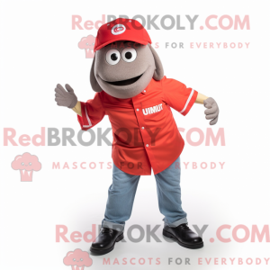 Maskotkarakter av en Red...