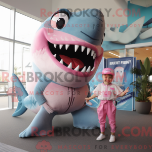 Mascot character of a Pink...