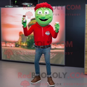 Postava maskota červeného...