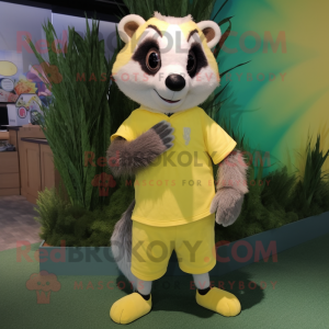 Lemon Yellow Badger maskot...