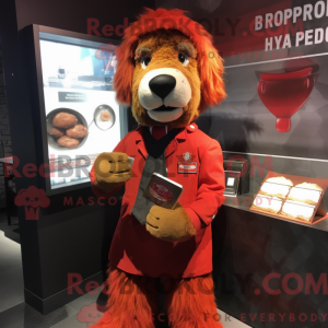 Mascot character of a Red...