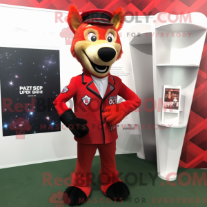 Mascot character of a Red...