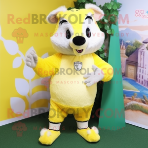 Lemon Yellow Badger maskot...