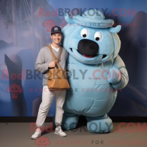 Maskot karakter af en Sky...