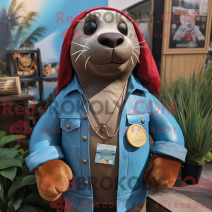 Mascottekarakter van een...
