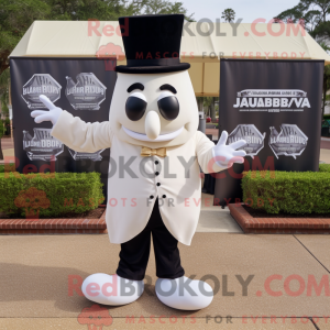 Mascot character of a White...