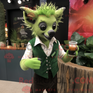Mascot character of a Green...