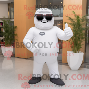 Mascot character of a White...