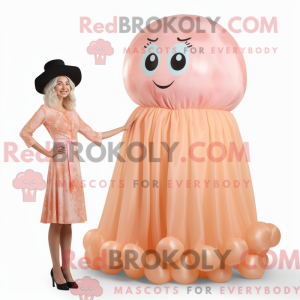 Mascot character of a Peach...