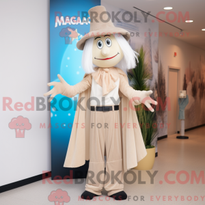 Maskotkarakter av en beżowy...