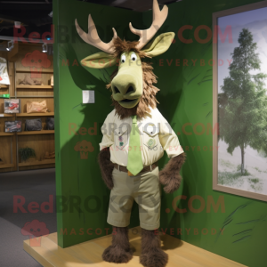 Oliven Irish Elk maskot...