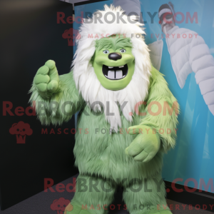 Mascot character of a Green...