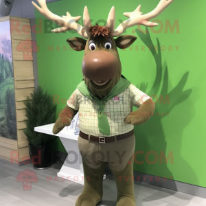Oliven Irish Elk maskot...