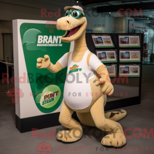 Mascot karakter van een Tan...