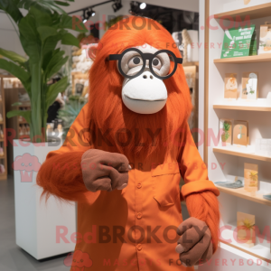 Maskot postava orangutana...