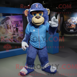 Mascot character of a Blue...