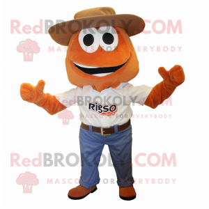 Rust Gyro mascot costume character dressed with a Henley Tee and Pocket squares
