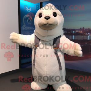 Mascot character of a White...