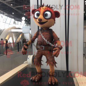 Maskot karakter af en Rust...