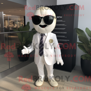 Mascot character of a White...