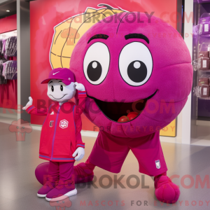 Postava maskota purpurového...