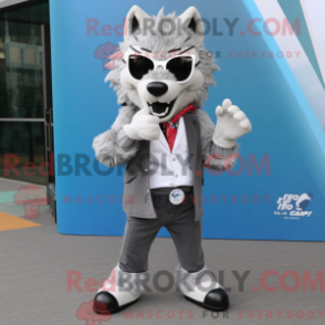 Fantasia de mascote de um Lobo com blazer e óculos de sol - Óculos de sol mascotes - REBROKO_410501 - RedBrokoly.com