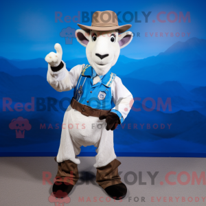 Mascot character of a Blue...