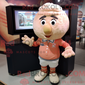 Mascot character of a Peach...