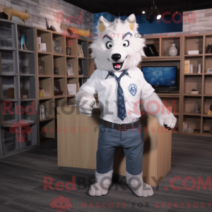 Mascot character of a White...