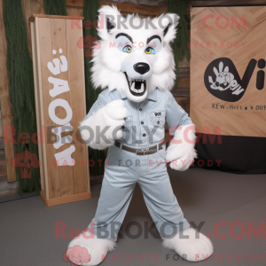 Mascot character of a White...