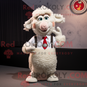 Mascot character of a White...