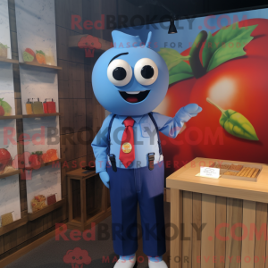 Mascot character of a Blue...