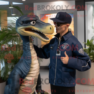 Maskotkarakter av en Navy...