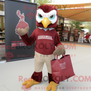 Maskottchen eines Maroon...