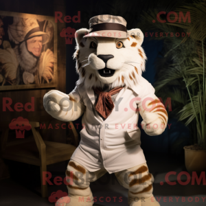 Mascot character of a White...