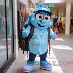 Postava maskota Sky Blue...