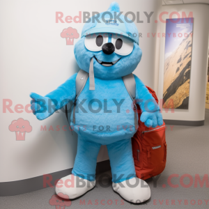 Postava maskota Sky Blue...