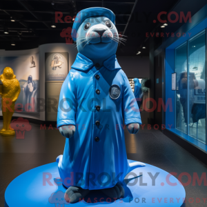 Mascot character of a Blue...