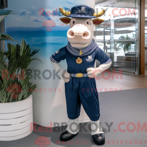 Mascot character of a Navy...