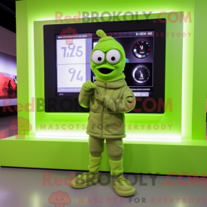 Mascot character of a Lime...