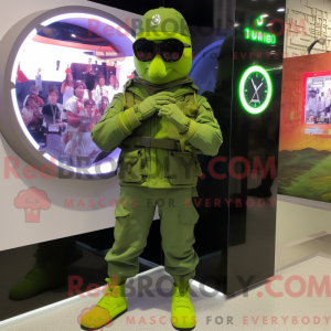 Mascot character of a Lime...